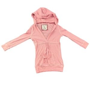 Vintage Y2K Abercrombie Fitch Pink Ribbed Bella Babydoll Medium Bellacore